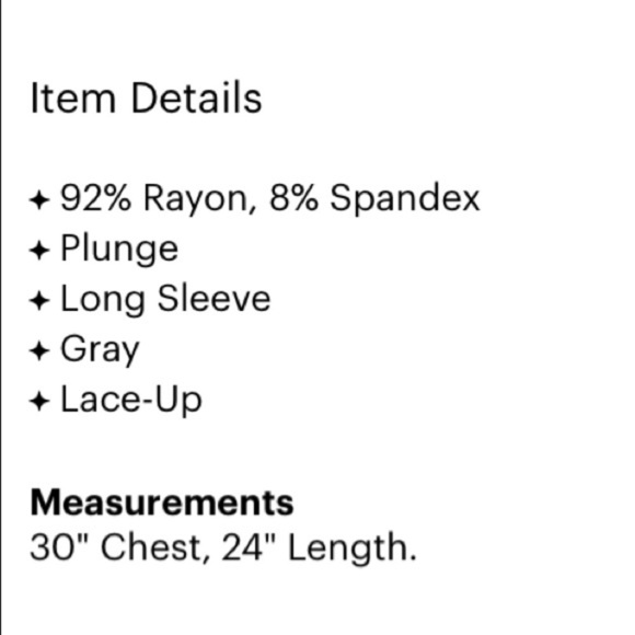 Leith Lace Up Front Long Sleeve Top Y2K - Picture 11 of 11